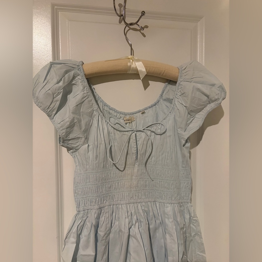 SOLD Doen Quinn Dress in Alice Blue - Picture 3 of 8